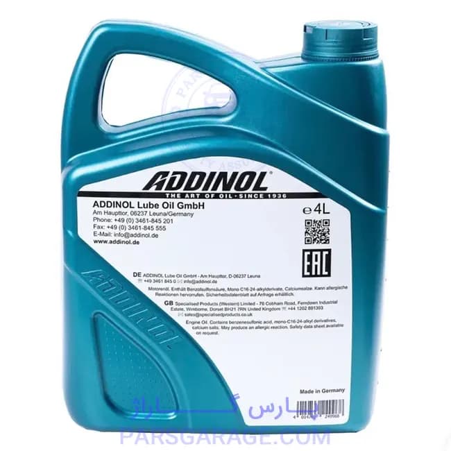 روغن موتور SP ادینول Addinol حجم 4 لیتر 10W40 — تصویر ۳