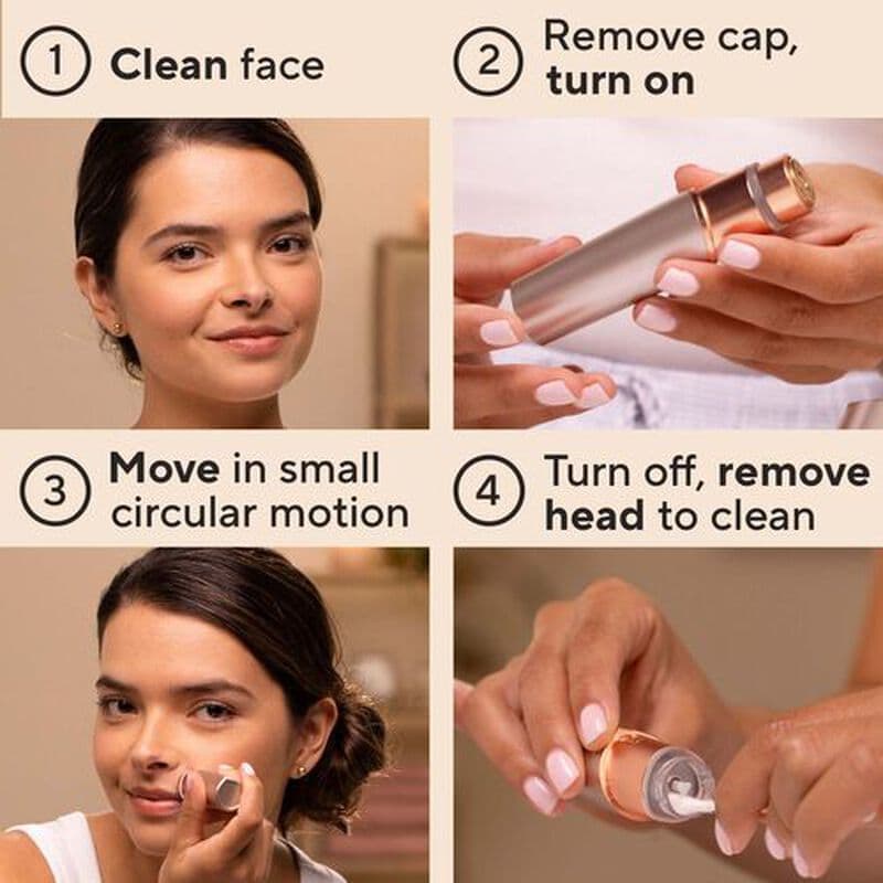 FINISHING TOUCH FLAWLESS™ Facial Hair Remover| دستگاه موزن بانوان فینیشینگ تاچ فلالس — تصویر ۵