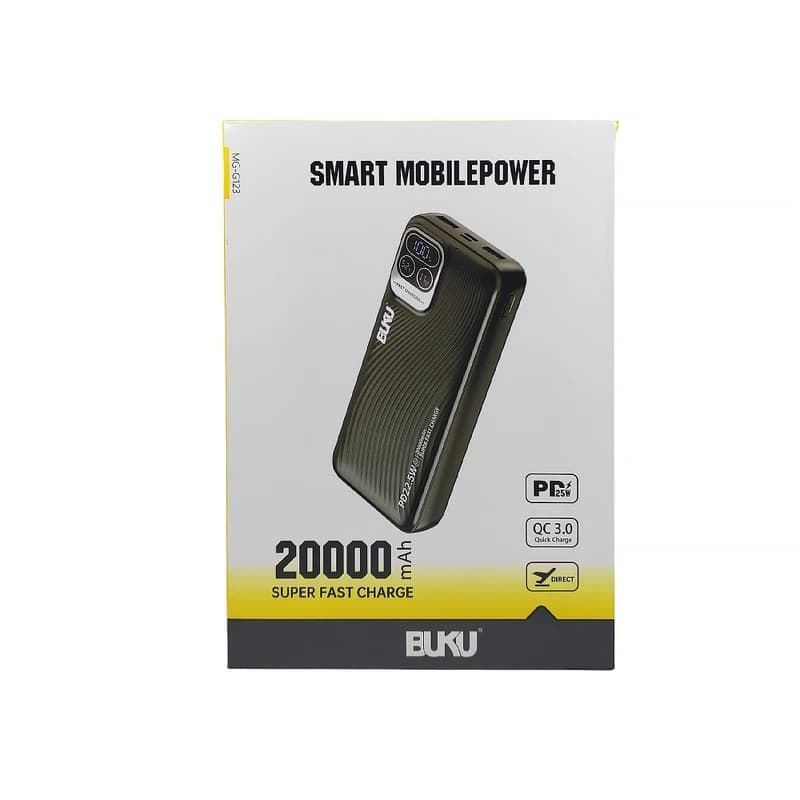 پاوربانک بوکو مدل BUKU MG-G123 ظرفیت 20000 میلی آمپر PD 22.5W — تصویر ۵