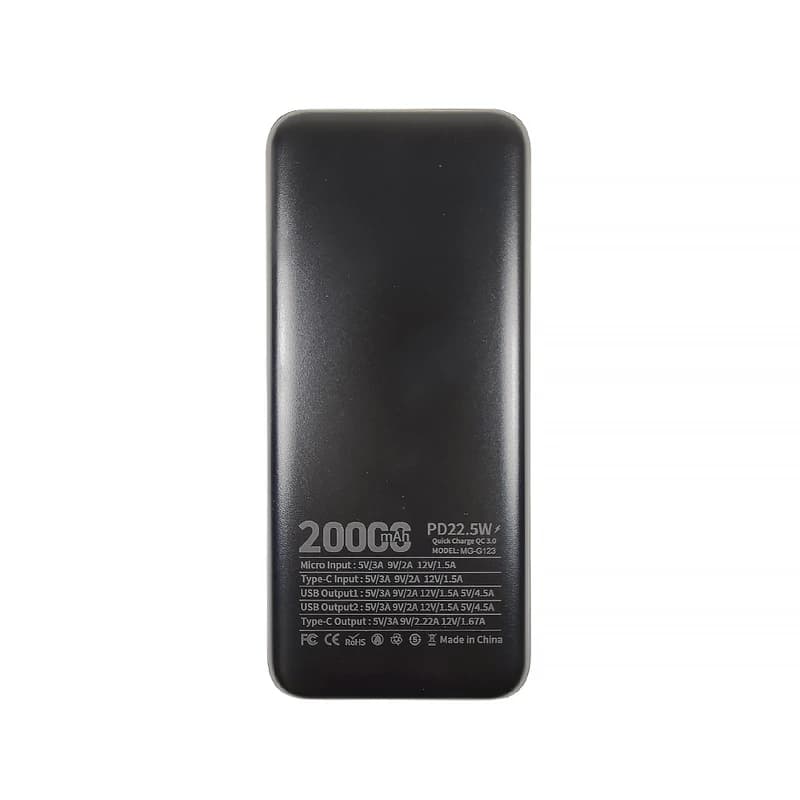 پاوربانک بوکو مدل BUKU MG-G123 ظرفیت 20000 میلی آمپر PD 22.5W — تصویر ۴