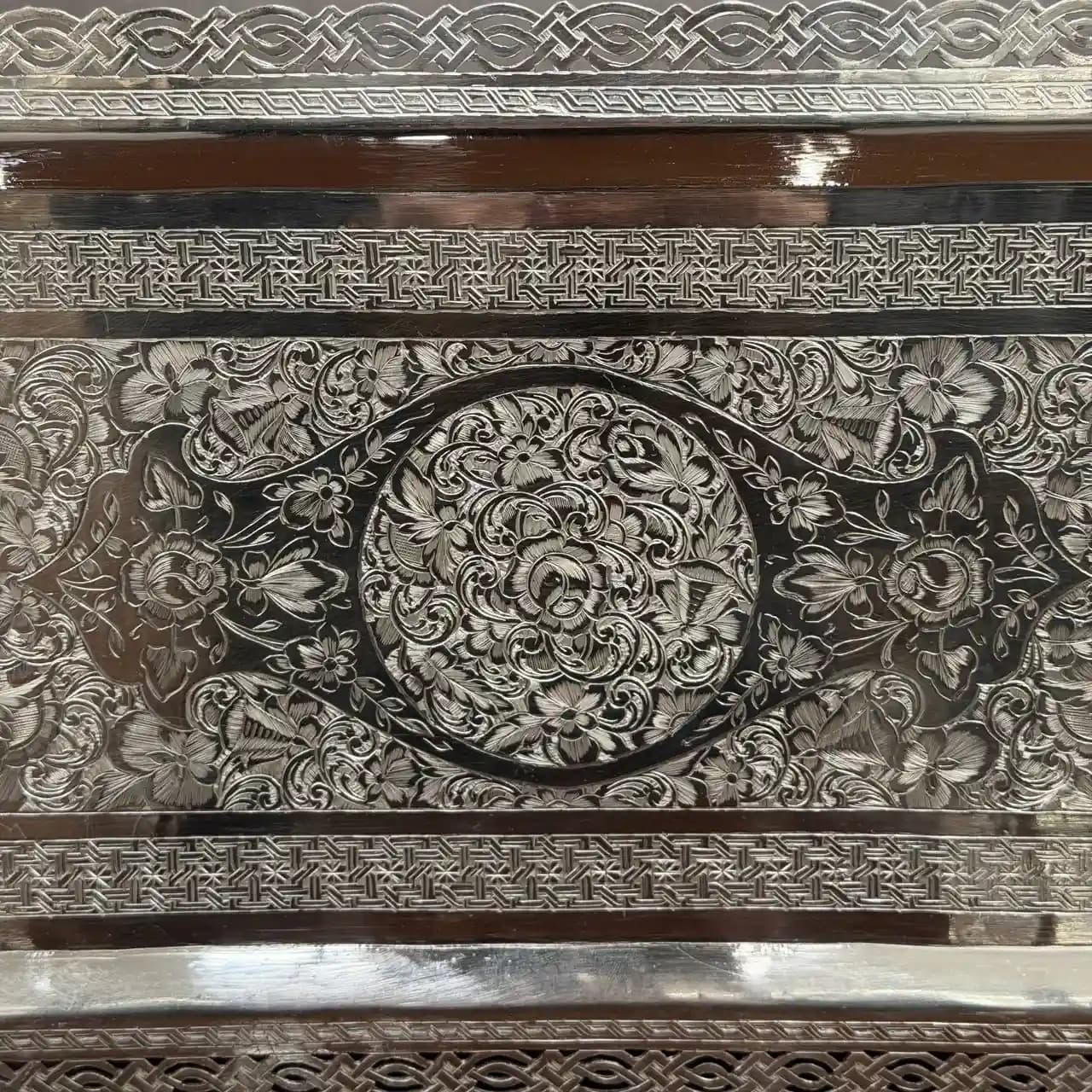 رولت خوری نقره قلم تبریز — تصویر ۶