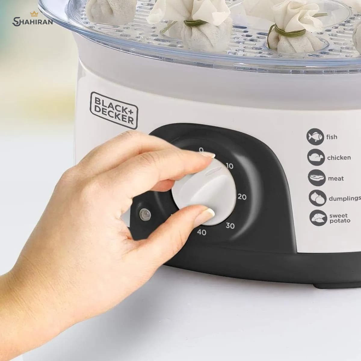 بخارپز ۳ طبقه بلک اند دکر مدل BLACK+DECKER HS6000 — تصویر ۵