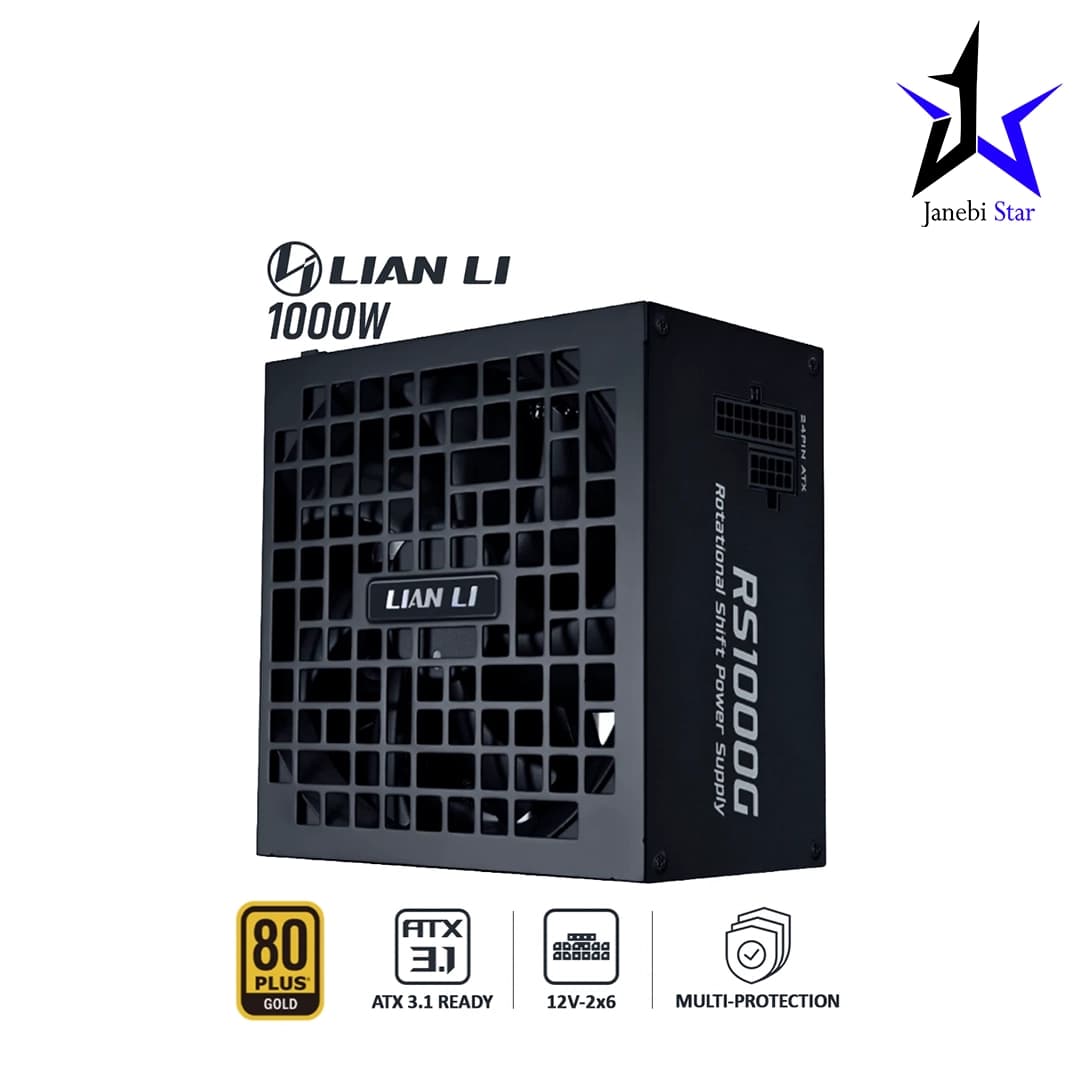منبع تغذیه کامپیوتر 1000 وات لیان لی مدل RS Gold 1000 Black Full Modular — تصویر ۴