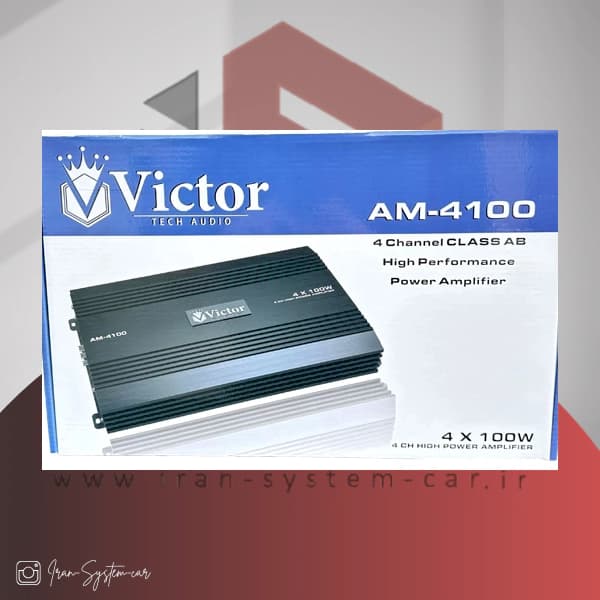 آمپلی فایر 4 کانال ویکتور مدل Victor AM-4100 — تصویر ۴