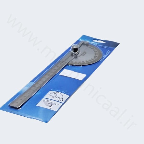 خط کش نقاله استیل (protractor) — تصویر ۳