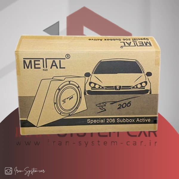 ساب باکس اکتیو متال فابریک خودروی 206-207 — تصویر ۳