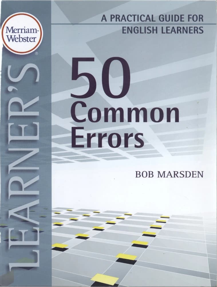 کتاب 50 Common Errors (۵۰ خطای رایج) نسخه انگلیسی PDF | نویسنده: Marsden Bobp
