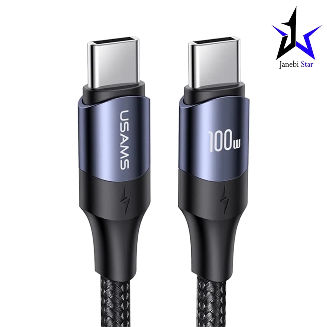 کابل تبدیل usb-c یوسمز مدل Sj526 طول 3 متر توان 100 وات