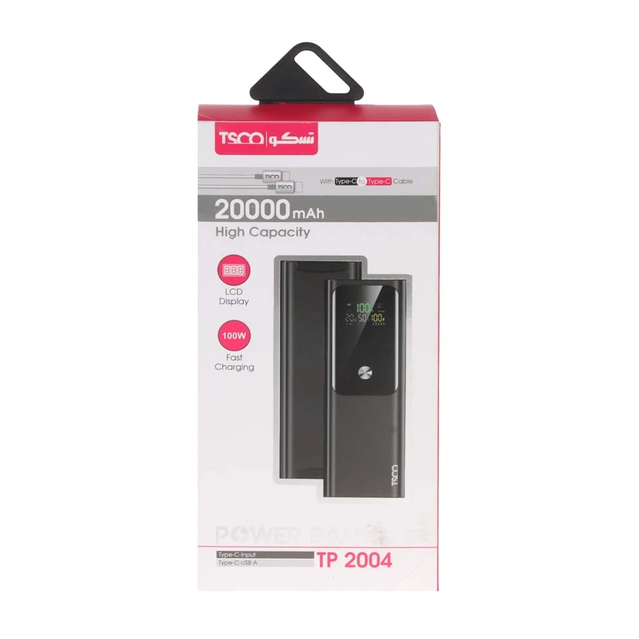 پاوربانک فست شارژ TSCO 100W 20000mAh مدل TP 2004 — تصویر ۸