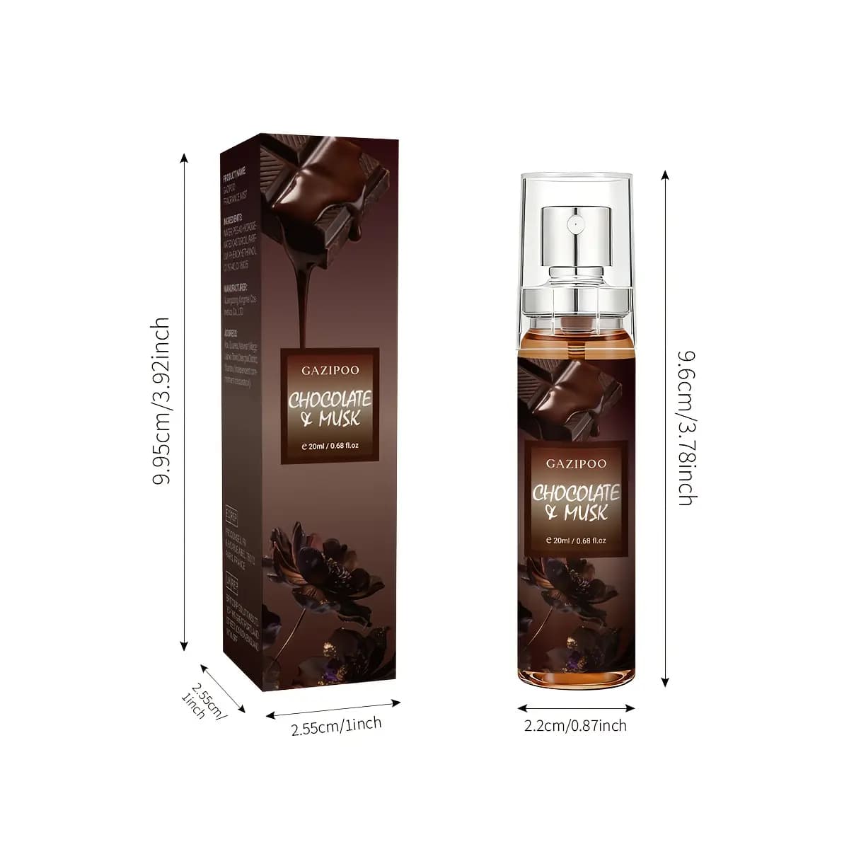 اسپری عطر زنانه چاکلت ماسک ۲۰ میلیلیتری — تصویر ۳