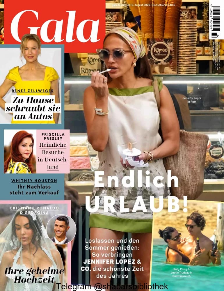 مجله Gala 6 august 2026(گالا) نسخه آلمانی PDF