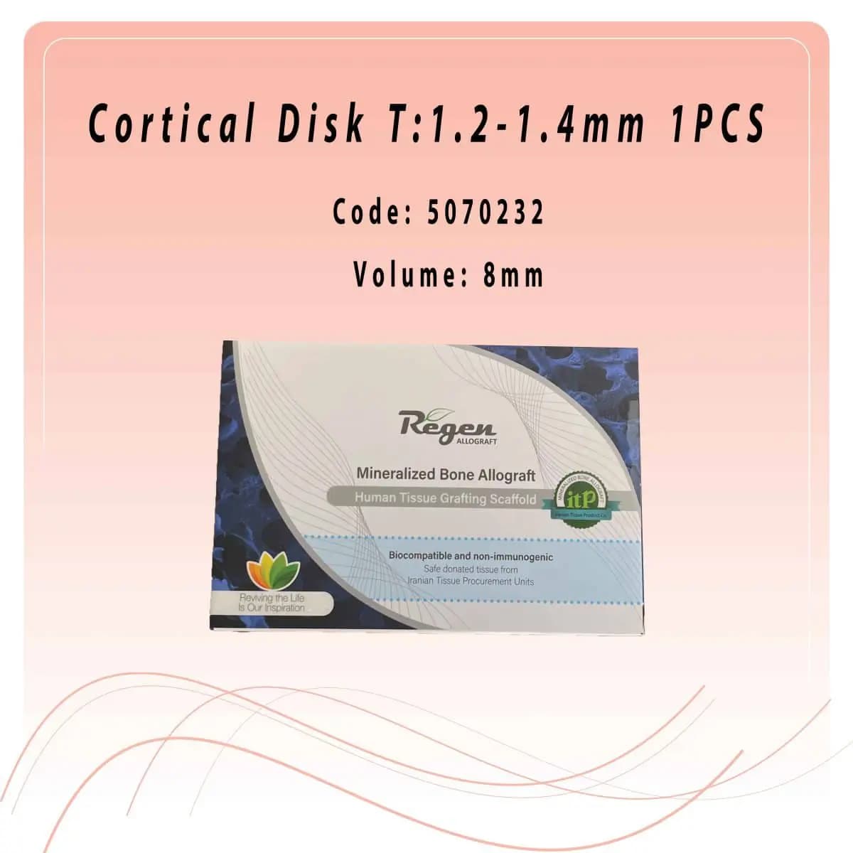 پودر استخوان ریجن Cortical Disk — تصویر ۲