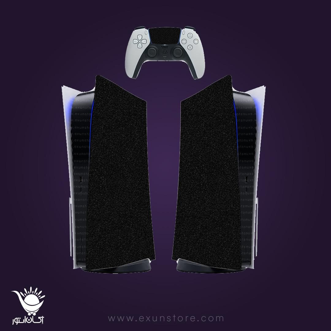 برچسب کنسول بازی پلی استیشن ۵ Glittery black