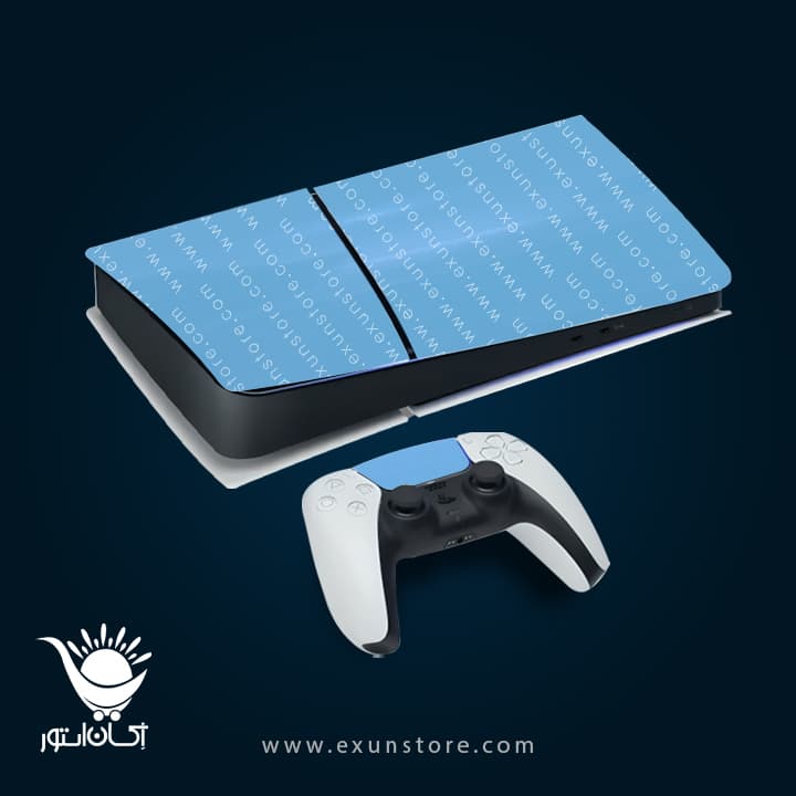 برچسب کنسول بازی پلی استیشن 5 اسلیم blue