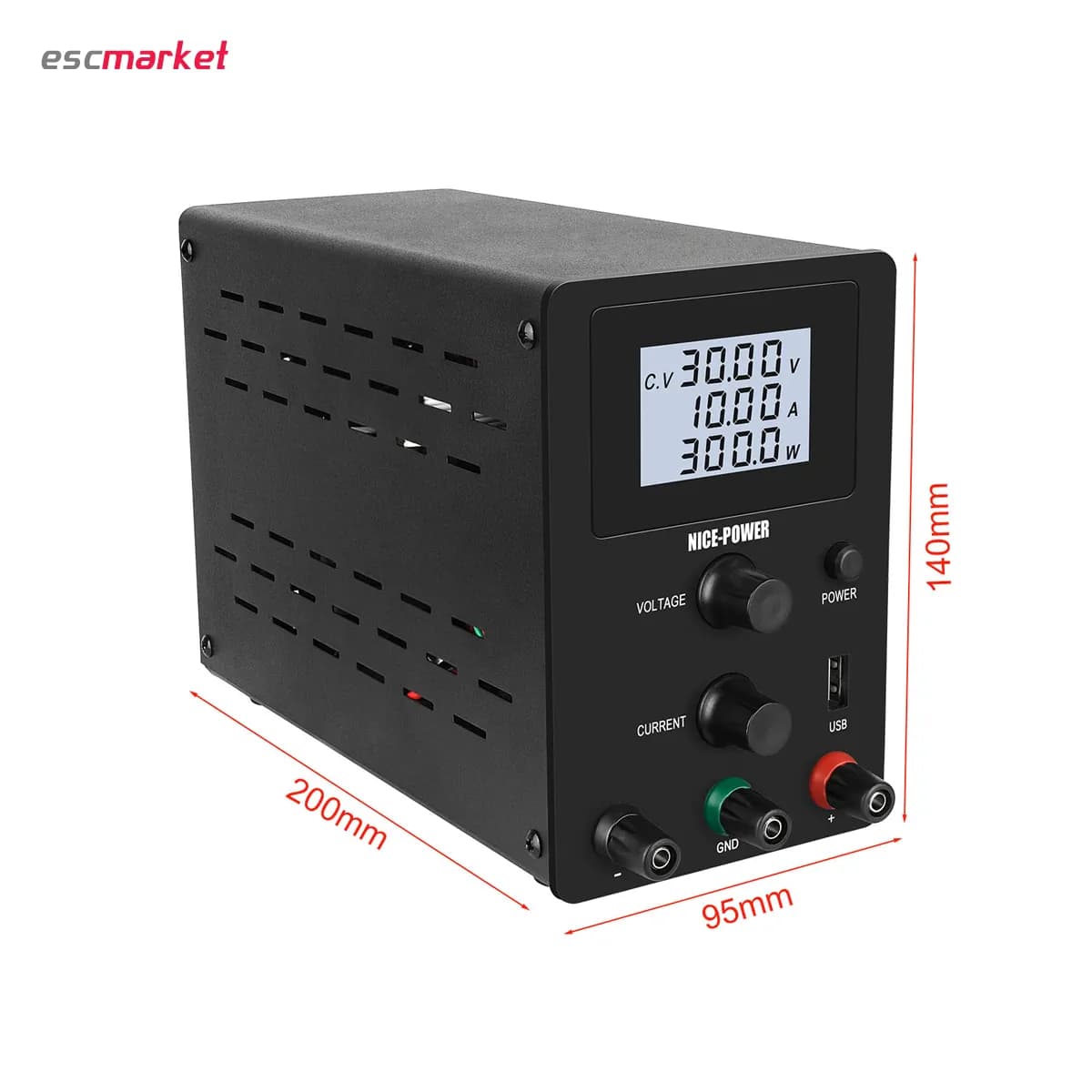 منبع تغذیه NICE POWER مدل R-SPS3010D — تصویر ۳