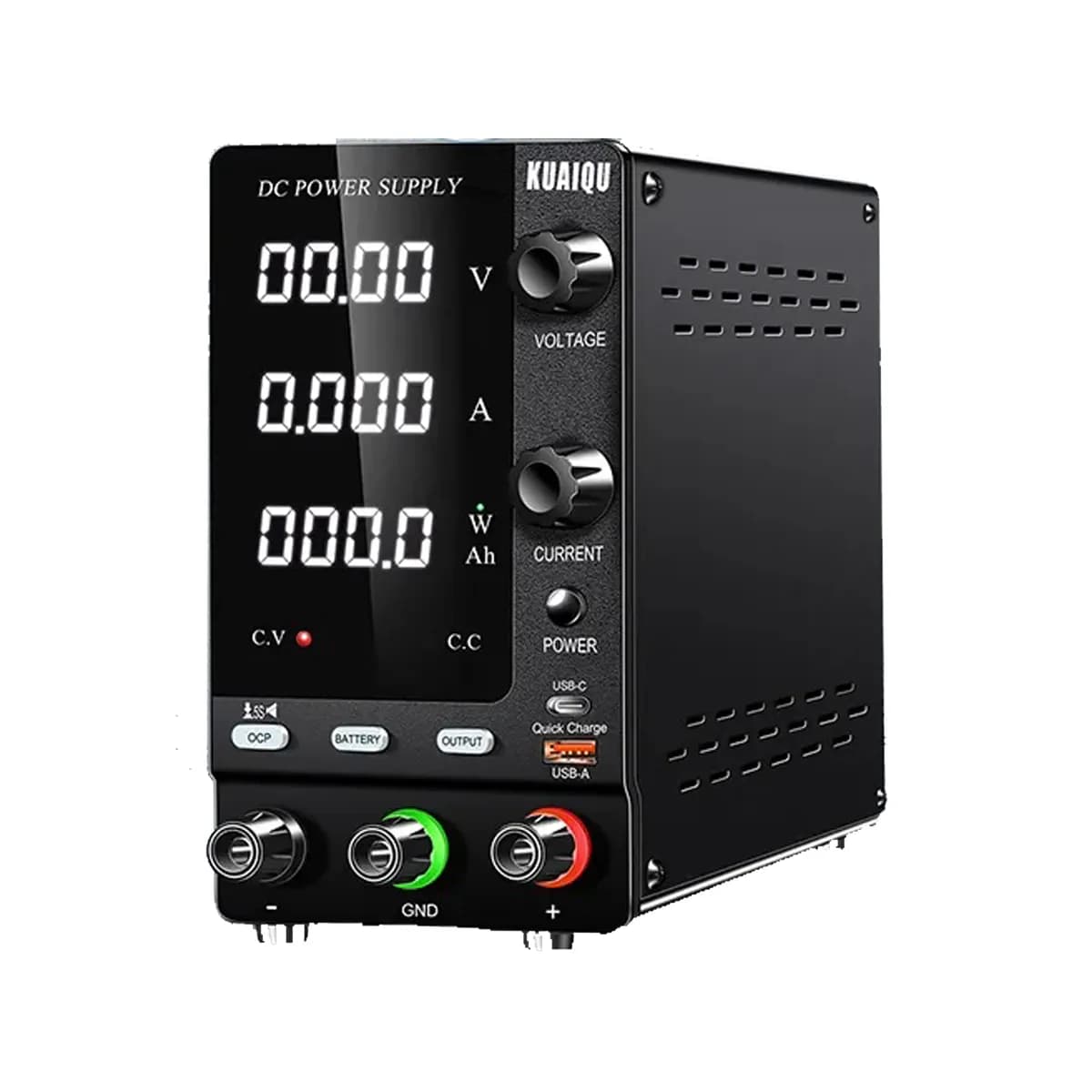 منبع تغذیه 30 ولت 10 آمپر سویچینگ KUAIQU مدل SPPS-C3010C – دارای باتری شارژر