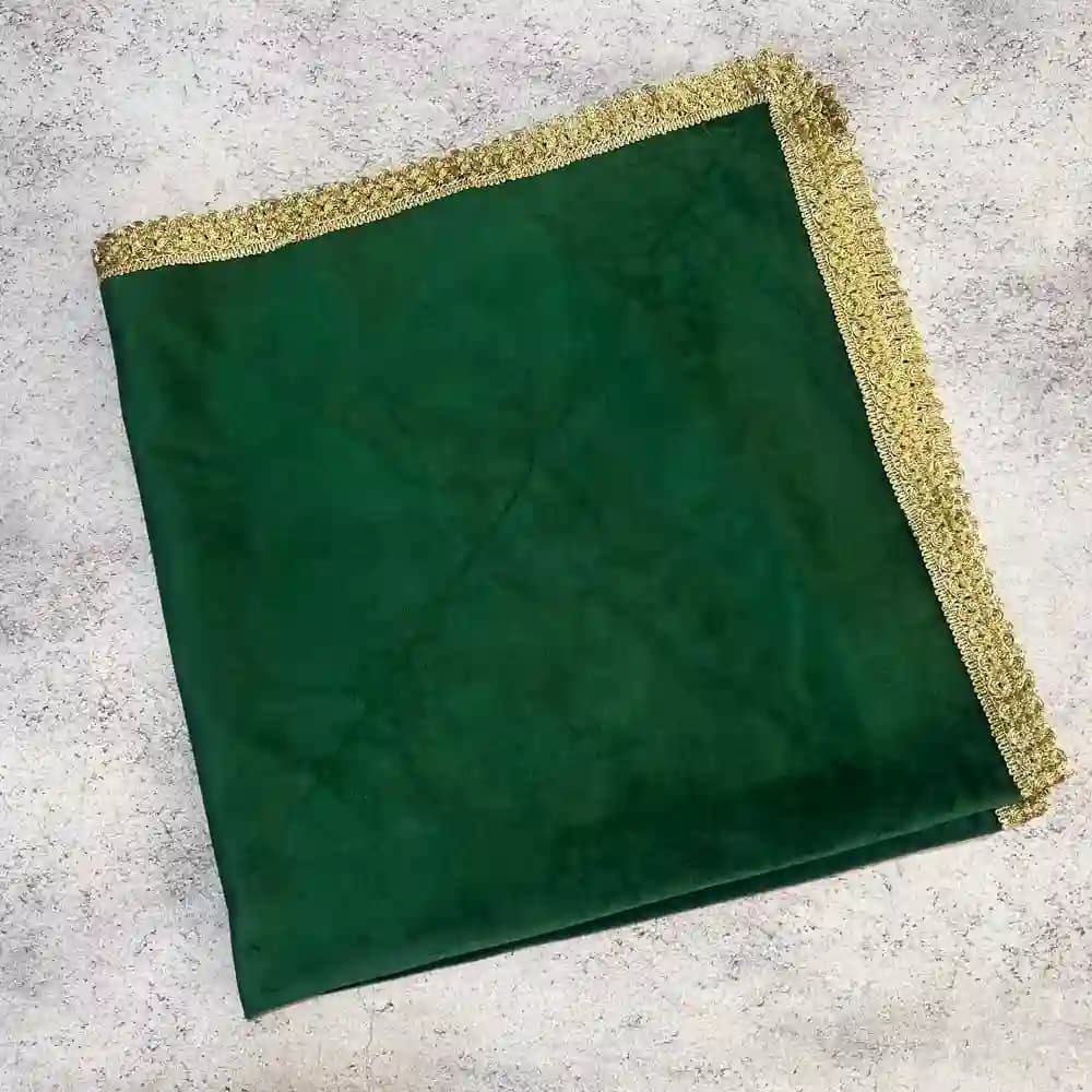 پک صنایع دستی شیرینی خوری ملیله و رومیزی مخمل — تصویر ۹