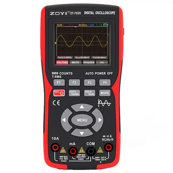 اسیلوسکوپ دستی زویی ZOYI ZT-702S – تک کانال 10MHz و 48MSa/s