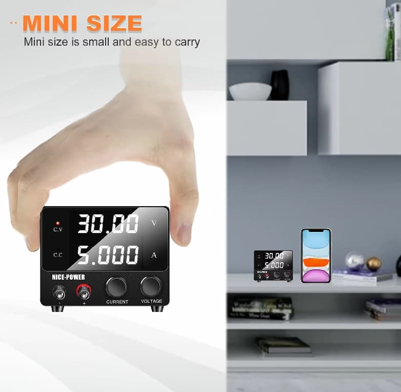 منبع تغذیه 30 ولت 5 آمپر DC – نایس پاور مدل SPS-F305 — تصویر ۴