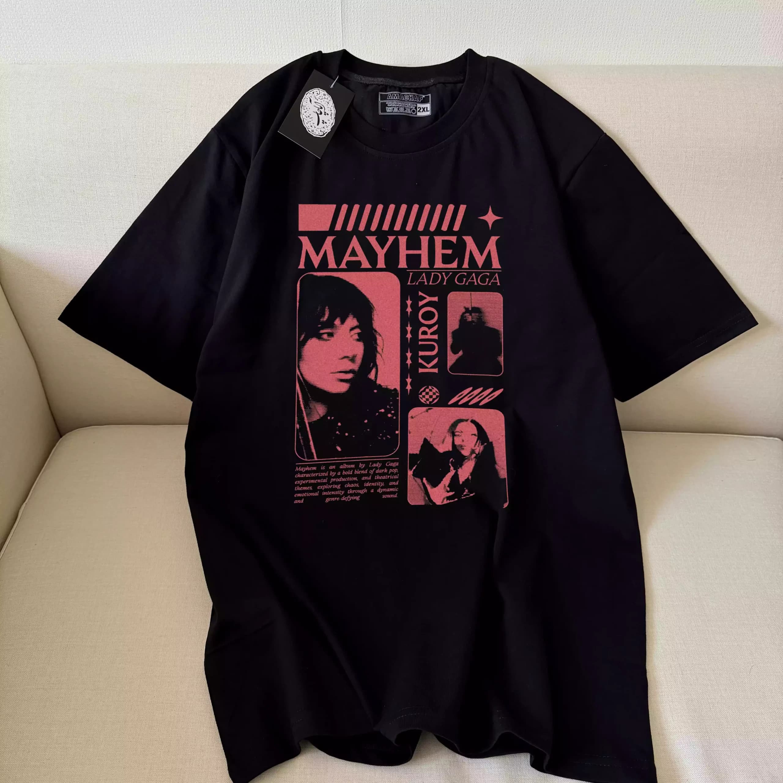 تیشرت لیدی گاگا طرح میهم42436 (Mayhem) — تصویر ۲