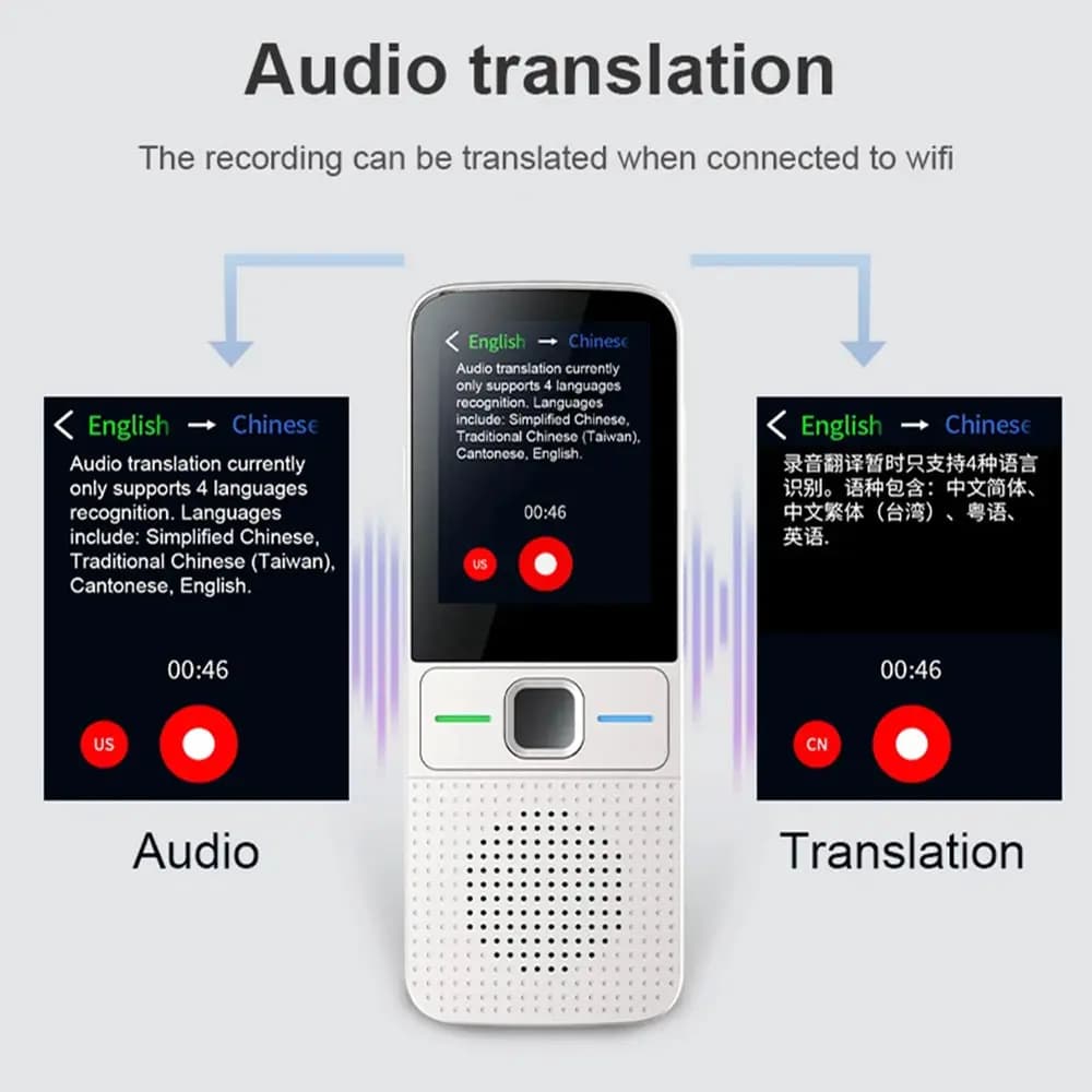 دستیار مترجم هوشمند چندزبانه دوطرفه مدل SmartTalk — تصویر ۶