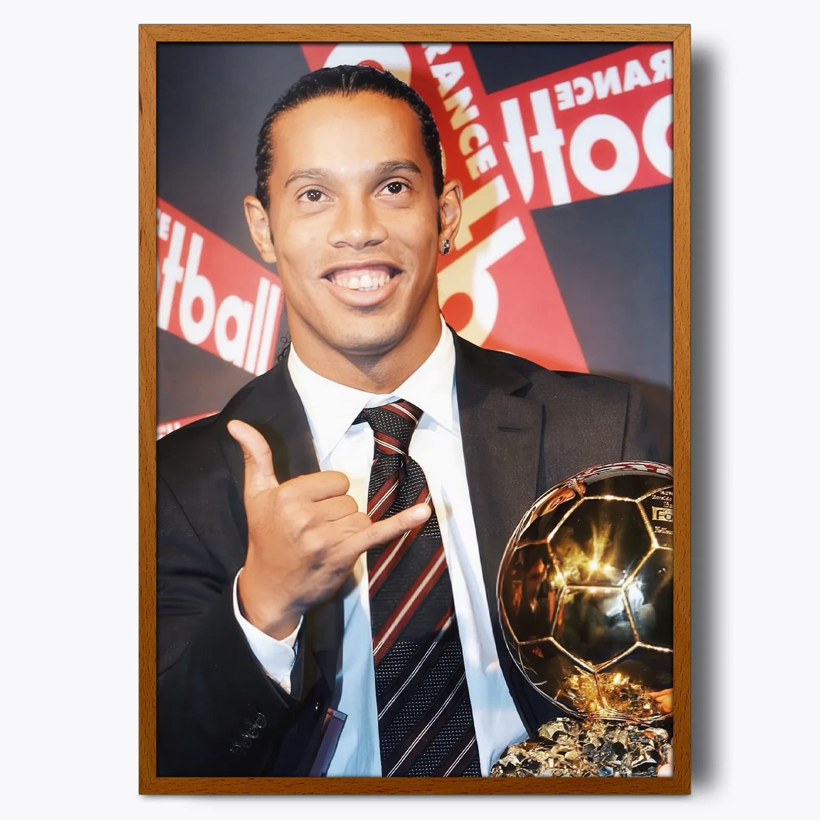 تابلو Ronaldinho Gaúcho(رونالدینیو) T36 — تصویر ۴