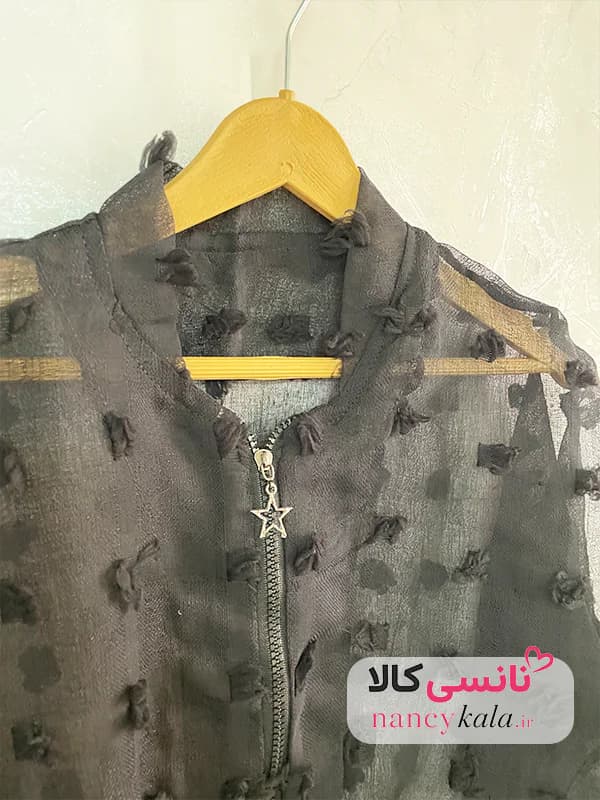 بامبر شیشه ای مشکی زنانه ترند فری سایز 36 تا 44 — تصویر ۴