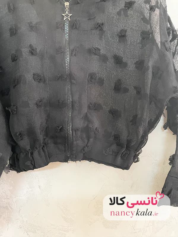 بامبر شیشه ای مشکی زنانه ترند فری سایز 36 تا 44 — تصویر ۷