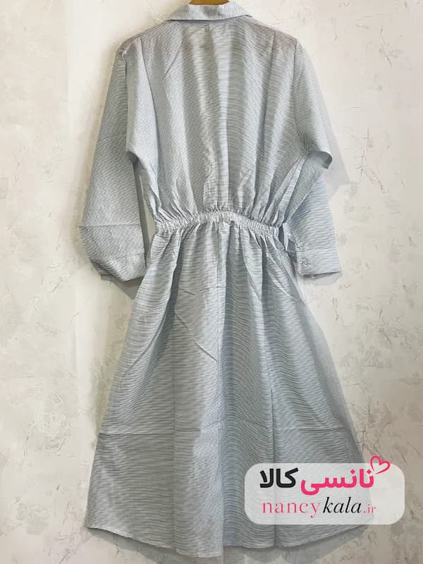 کفتان شیشه ای راه راه زنانه لطیف و خنک فری سایز 36 تا 46 — تصویر ۵