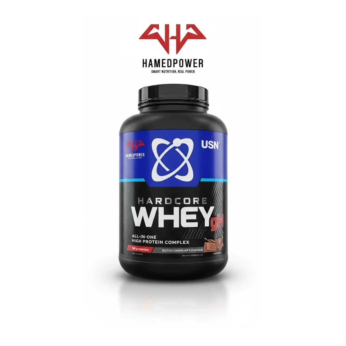 پروتئین USN Hardcore WHEY gH — طعم Dutch Chocolate