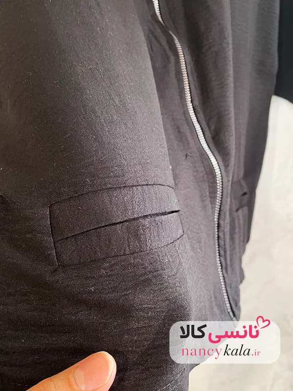 وست زنانه ترند مشکی جیب فیلتو فری سایز 36 تا 48 — تصویر ۷
