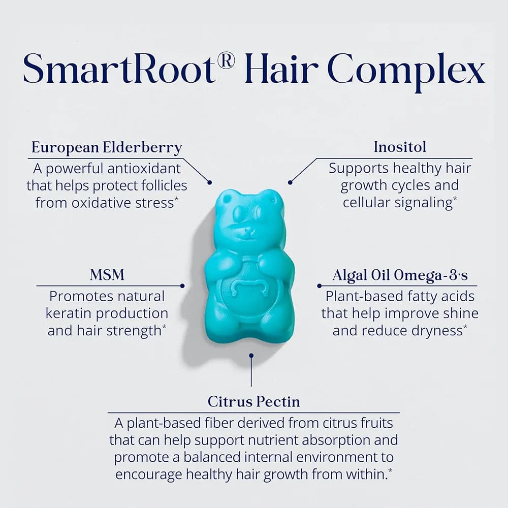 پاستیل تقویت مو شوگر بیرهیر پرو | Sugar Bear Hair Pro — تصویر ۴