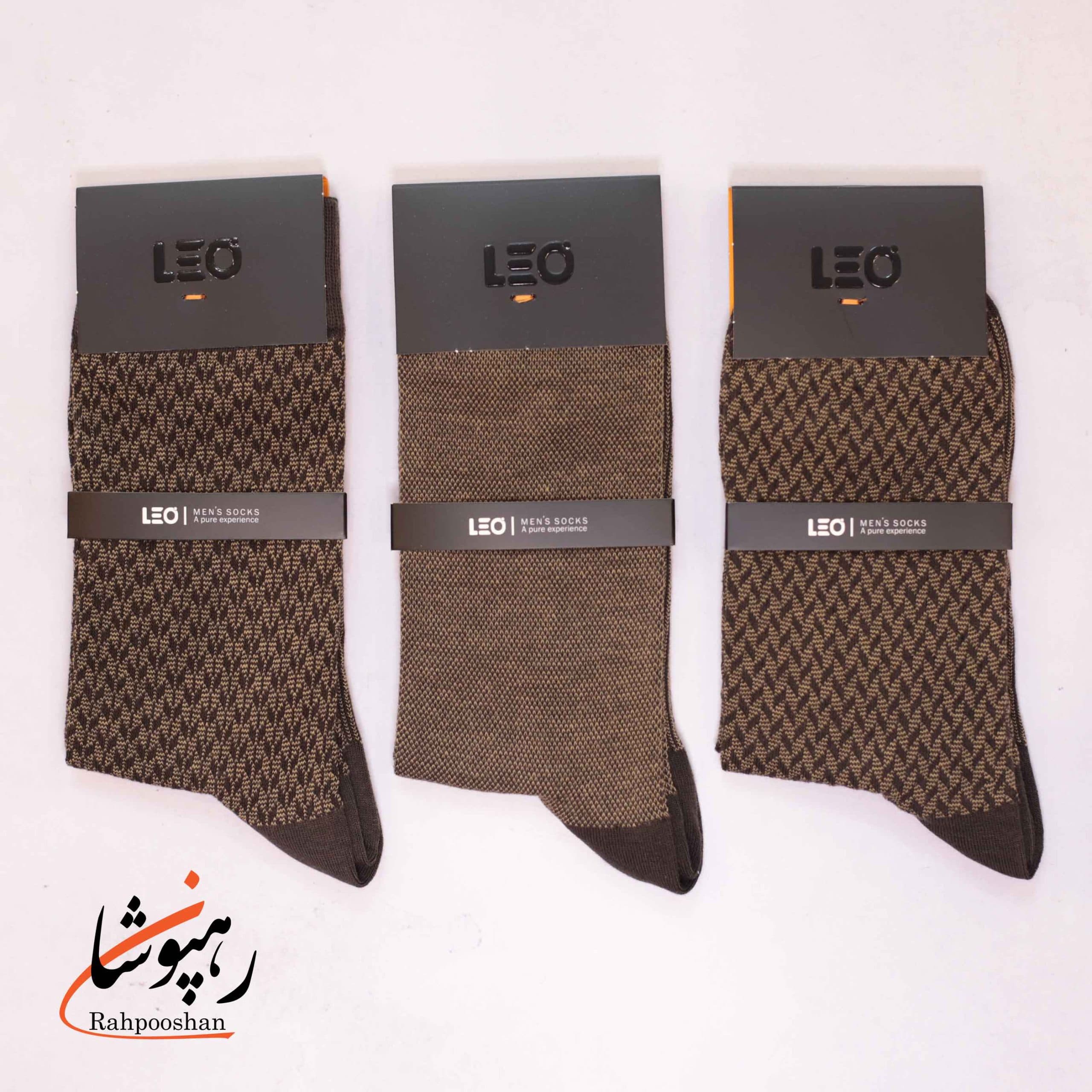 جوراب ساقدار دوفس قهوه ای لئو LEO (پک 6 عددی)(156) — تصویر ۴