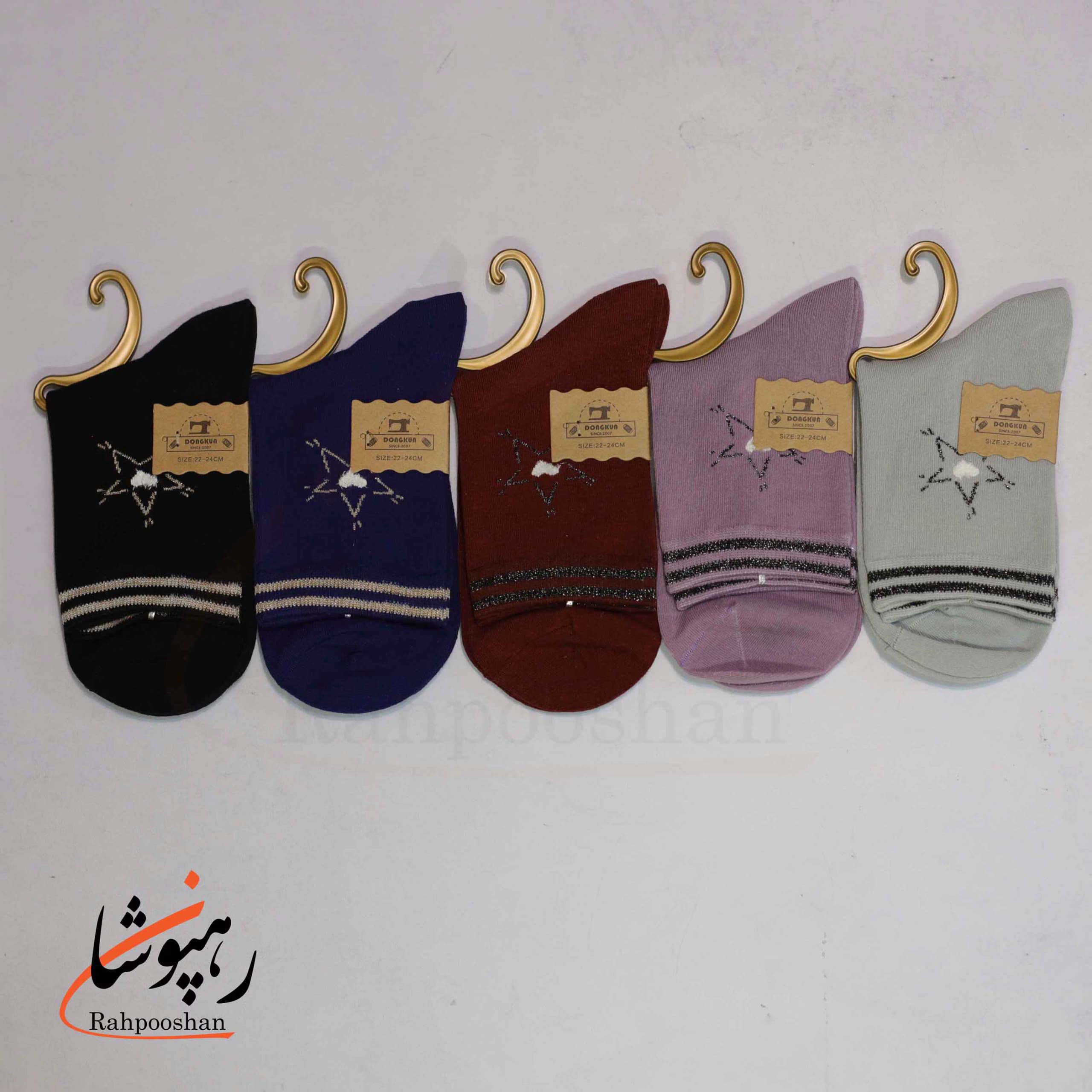 جوراب نیم ساق فانتزی طرح ستاره (10 عددی) — تصویر ۴