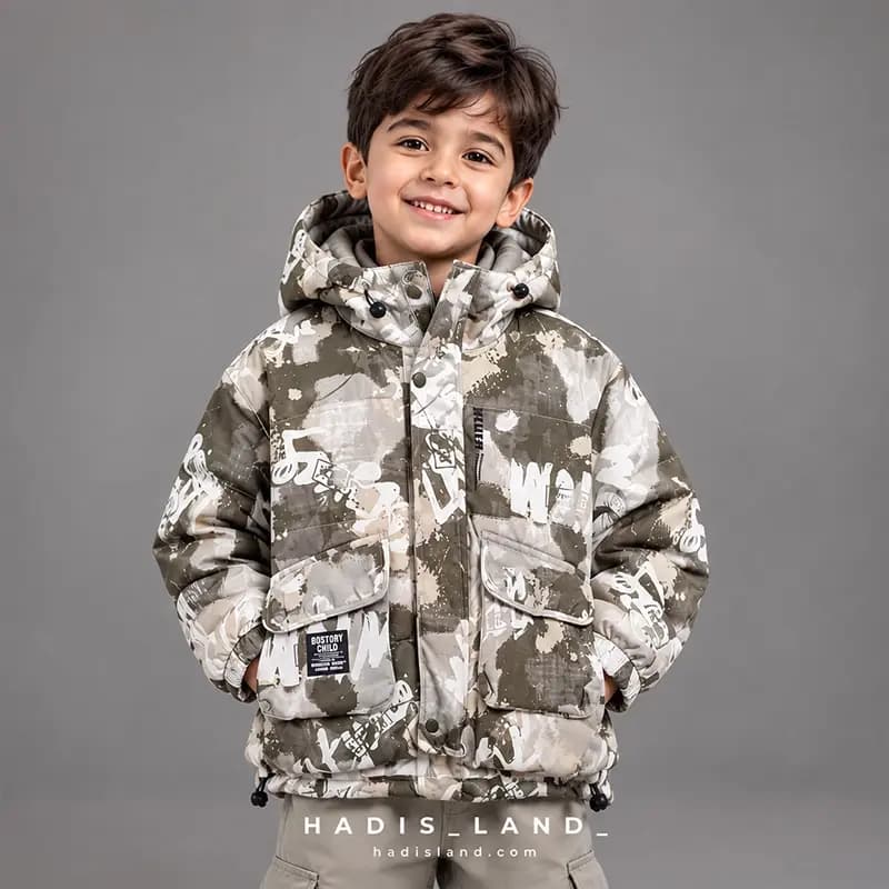 کاپشن پسرانه وارداتی کد CL-00156 — تصویر ۲