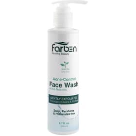 ژل شست و شوی صورت فاربن مدل چای سبز حجم 200 میلی لیتر ا FARBEN پمپی — تصویر ۲