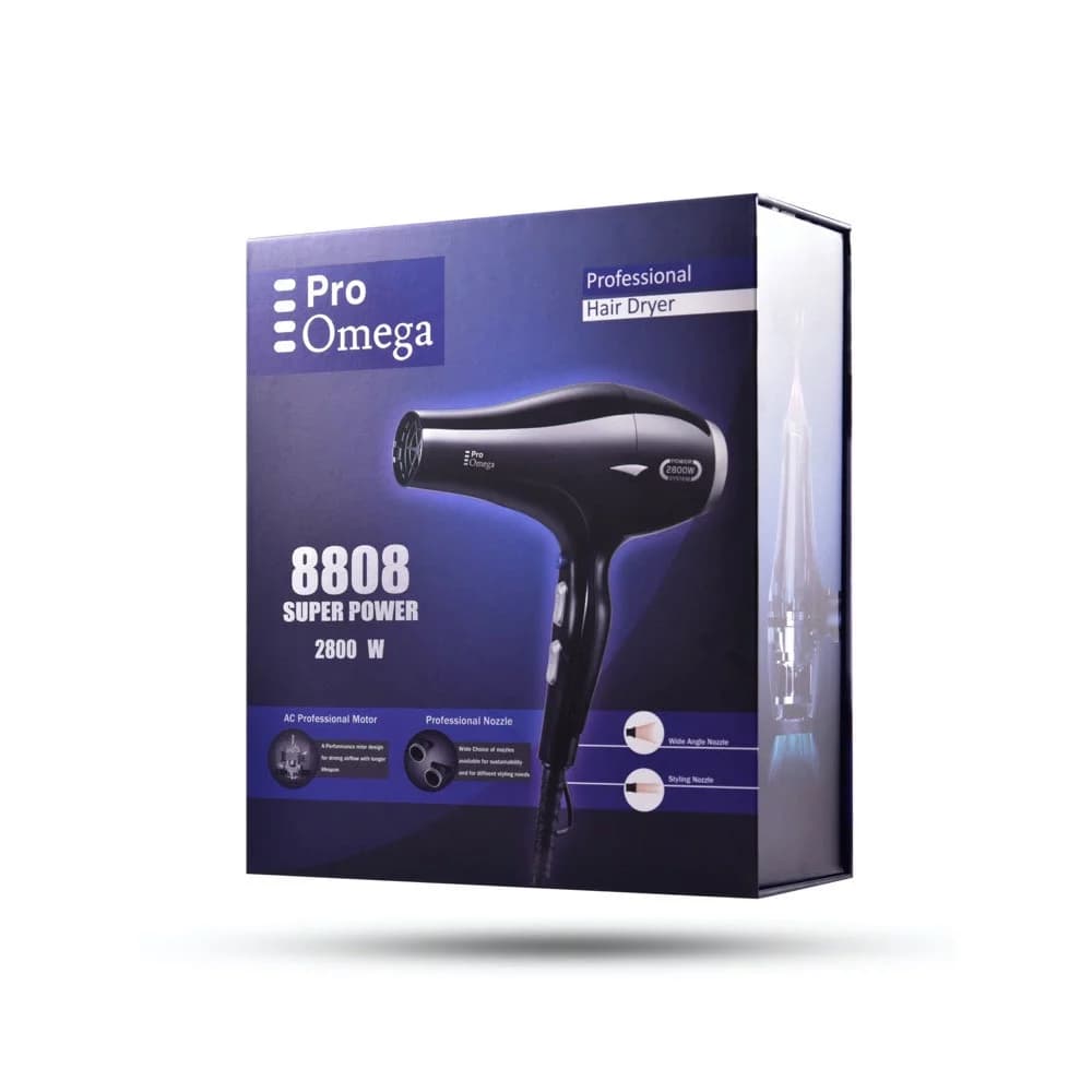 سشوار حرفه ای Pro Omega مدل 8808 — تصویر ۲