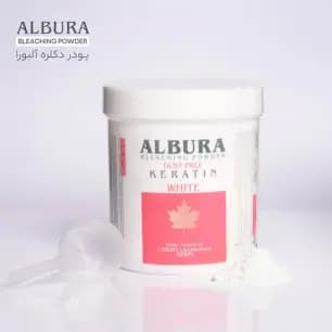 پودر دکلره آلبورا مدل D3 وزن 500 گرم (سفید و آبی) — تصویر ۲