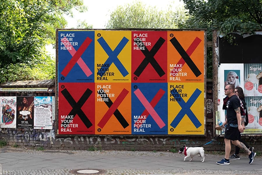 مجموعه ۴۰ موکاپ پوستر شهری Urban Poster Mockup VOL.5
