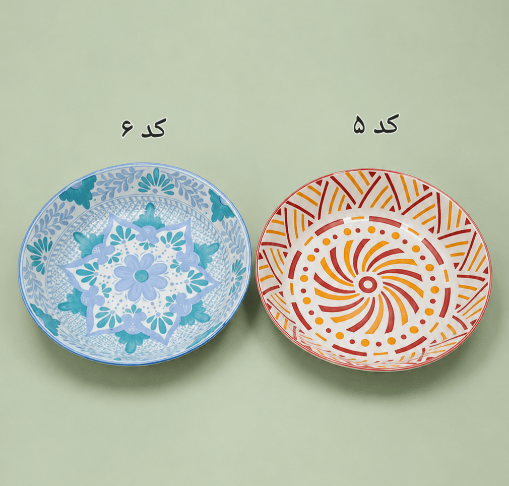 کاسه سرامیکی طرحدار سنتی — تصویر ۳