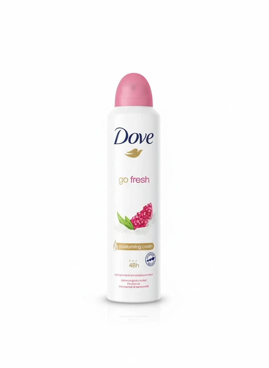 اسپری دئودورانت زنانه Dove Go Fresh با رایحه دلنشین انار