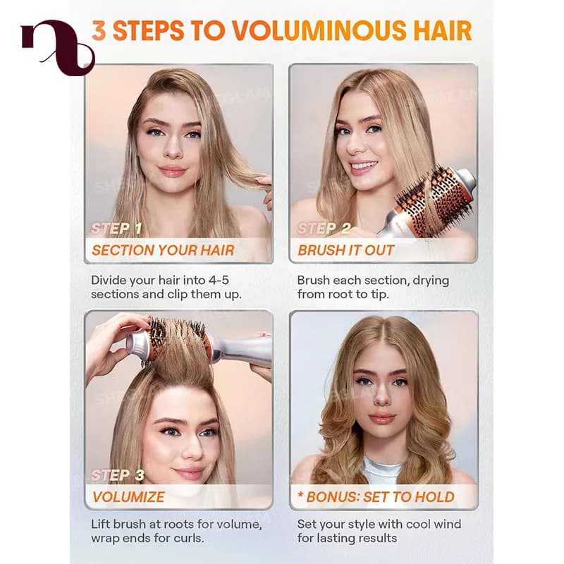 برس حرارتی حجمدهنده شیگلم مدل Blowout Bliss — تصویر ۲