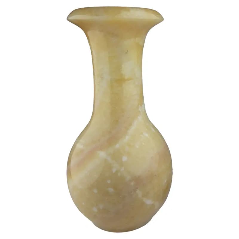 گلدان سنگی طرح سبو سایز بزرگ از سنگ مرمر پرتقالی کد 248