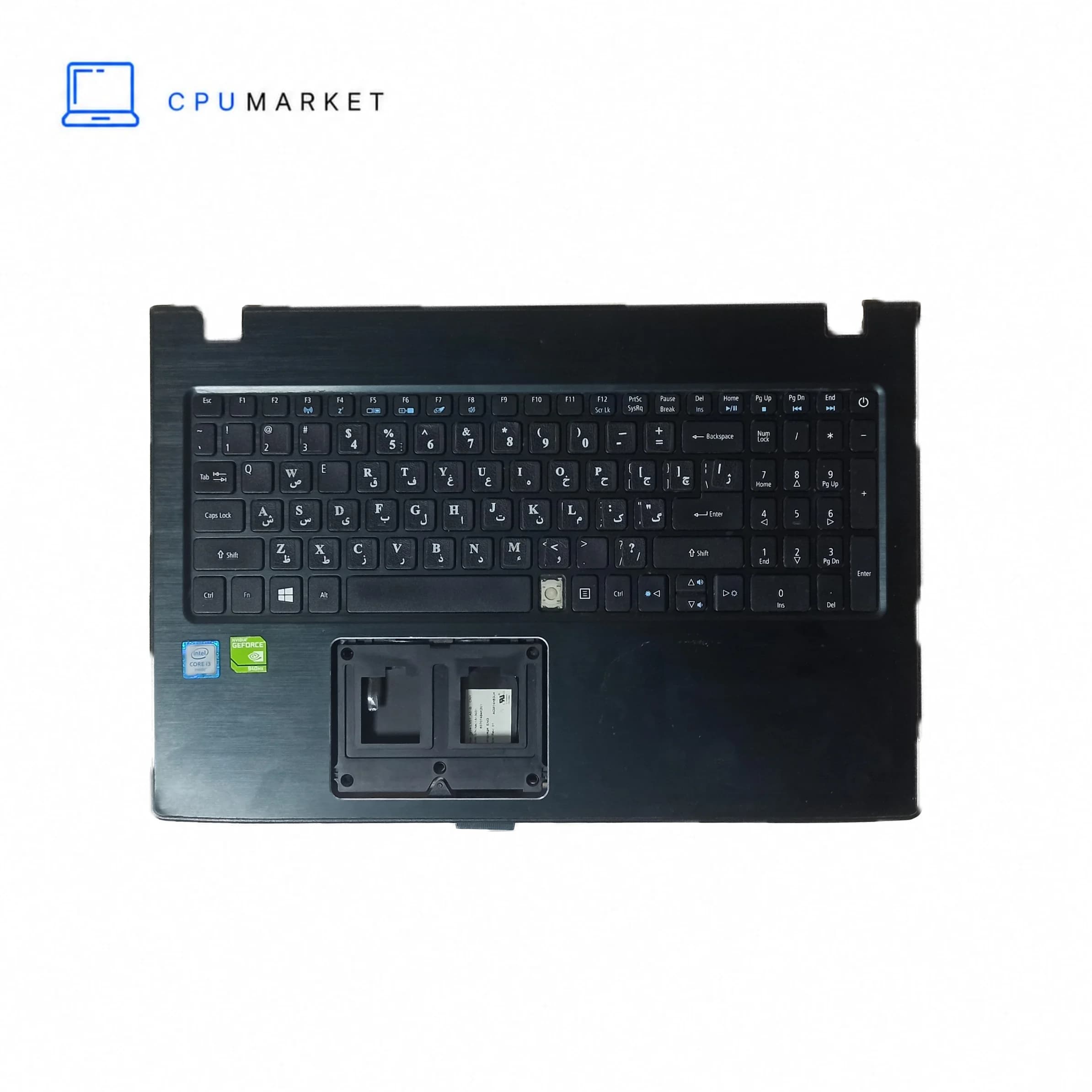 قاب کنار کیبورد لپ تاپ ایسر به همراه کیبورد Acer F5-573 مشکی — تصویر ۲