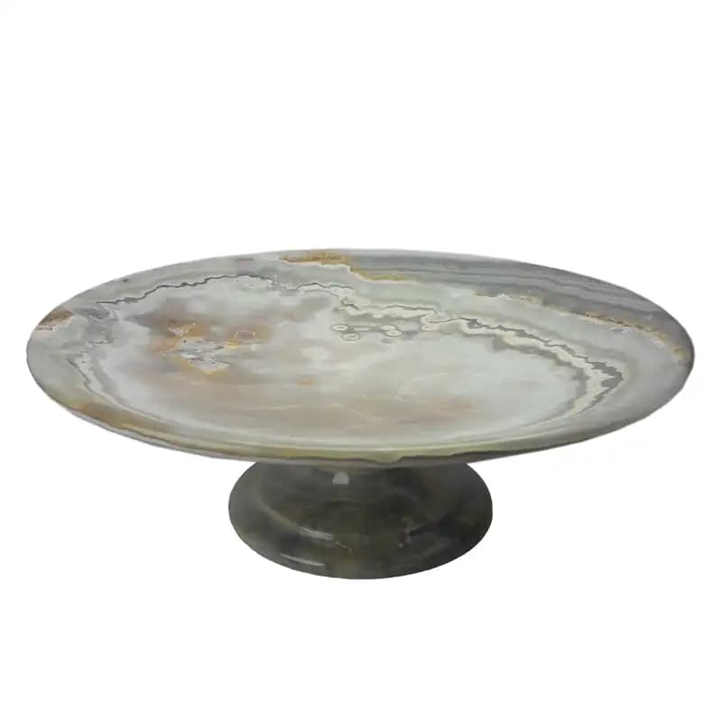 ظرف میوه خوری پایه بلند سنگ مرمر عجمی کد 052