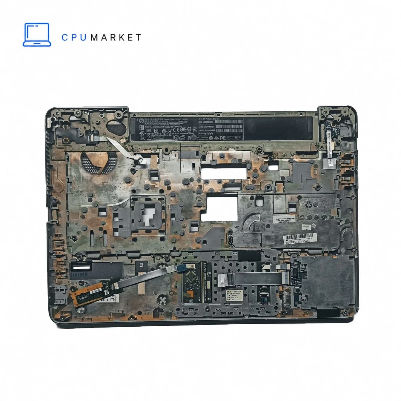 قاب کنار کیبورد لپ تاپ اچ پی به همراه موس HP ProBook 645 G1 طوسی — تصویر ۳