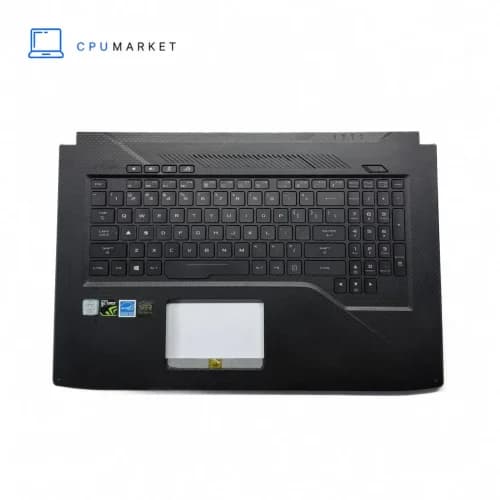 قاب کنار کیبورد لپ تاپ ایسوس کیمینگ همراه با کیبورد Asus ROG GL703 مشکی — تصویر ۴