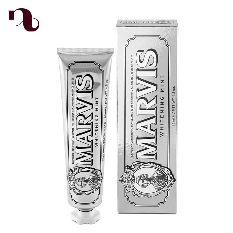 خمیر دندان نقره ای مارویس ۸۵ میل (silver Toothpaste marvis) — تصویر ۳