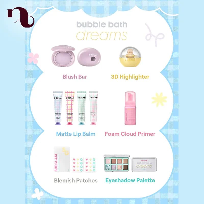 پک بابل بث دریمز شیگلم (Bubble bath dreams full collection set) — تصویر ۲
