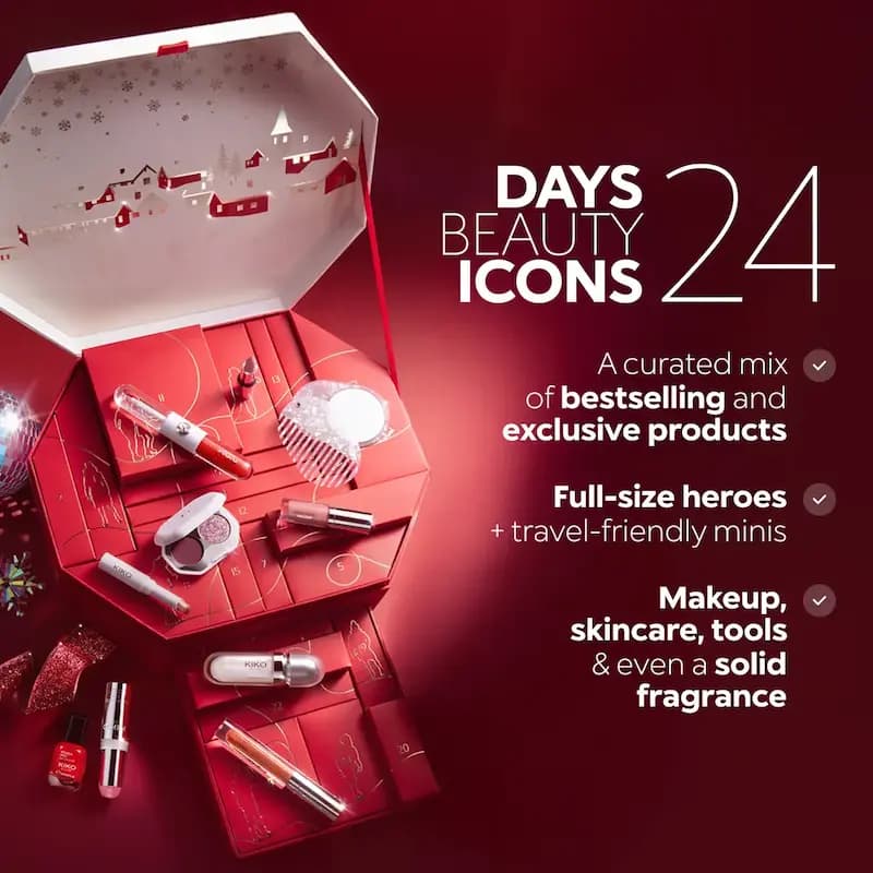 پک اسنو کیس کیکو snow kissed holiday Advent calender kiko — تصویر ۵